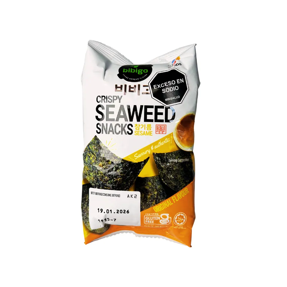 CRISPY SEAWEED SNACK SESAME FLAVOR - Algas Sabor Sésamo