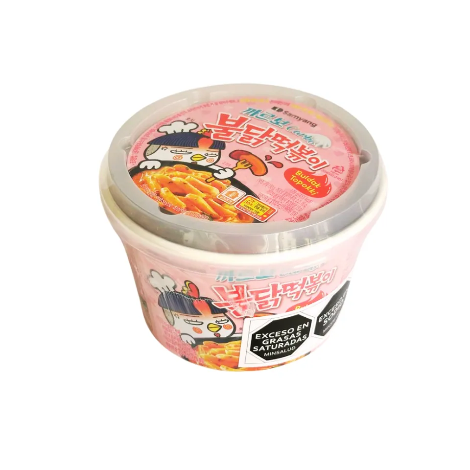 BULDAK BIG BOWL HOT CHICKEN FLAVORED TOPOKKI CARBONARA (179g) -
