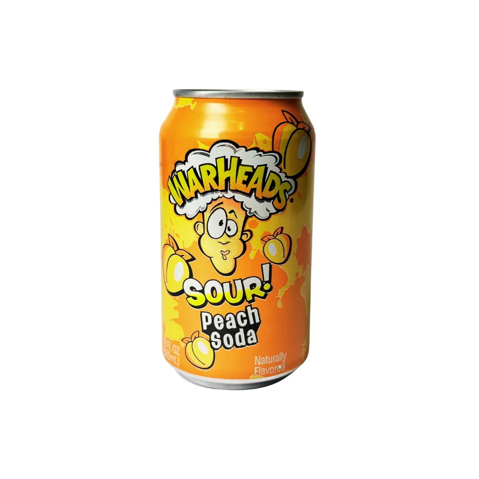 Warheads Sour Peach Soda - Soda Acida Sabor Melocotón