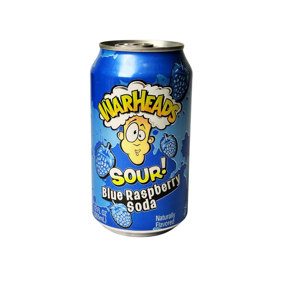 WarHeads Sour Blue Raspberry Soda
