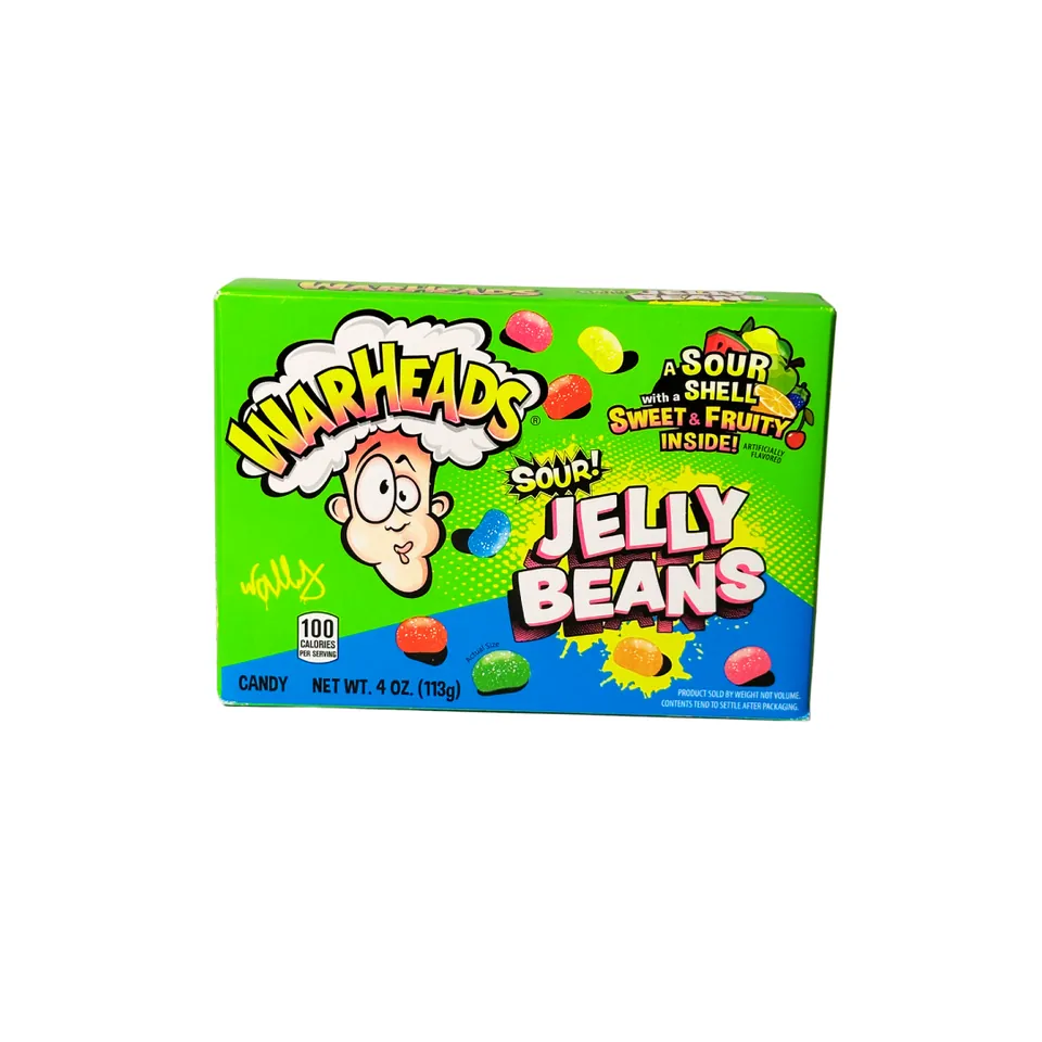 WarHeads Jelly Beans - Caramelos Ácidos
