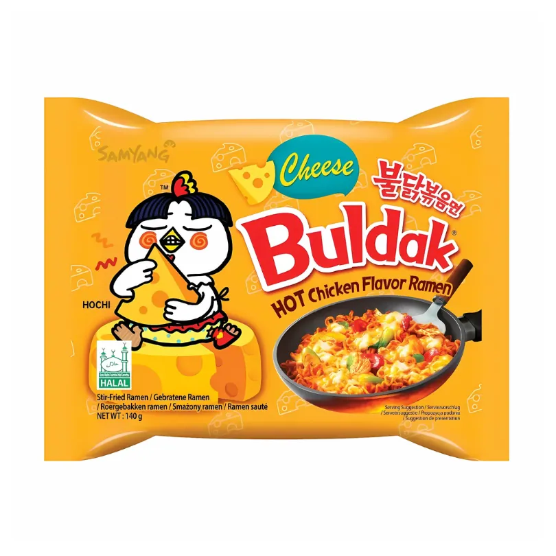 Samyang Buldak  Sabor Pollo Picante con Queso (Stir-Fry) - 145 g