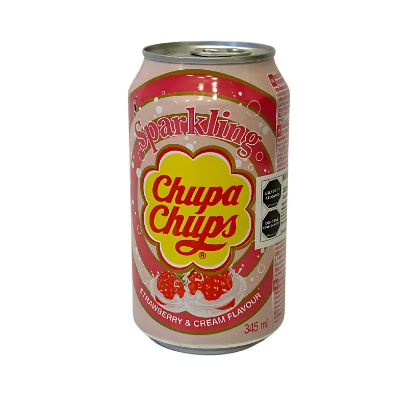 Chupa Chups Sparkling Fresa & Crema 345 ml