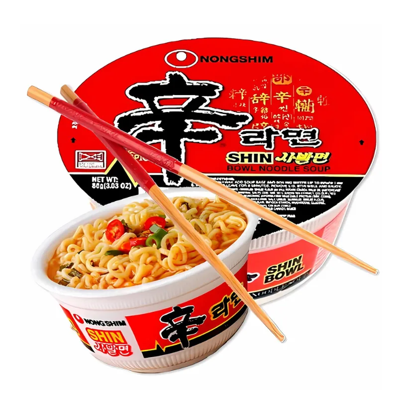 Nongshim Bowl Noodle Soup Hot & Spicy - 86 g - Fideos Instantáneos Picantes
