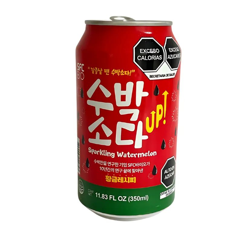 SFC BIO Sparkling Watermelon – Refresco Coreano de Sandía 350 ml