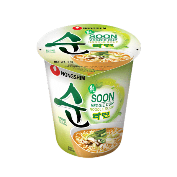 Nongshim Soon Veggie  Cup - 67 g Ramen Vegano