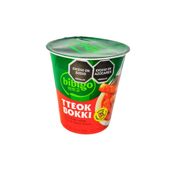 TTEOK BOKKI HOT & SPICY CUP (125g) - Pastel De Arroz Salsa Picante