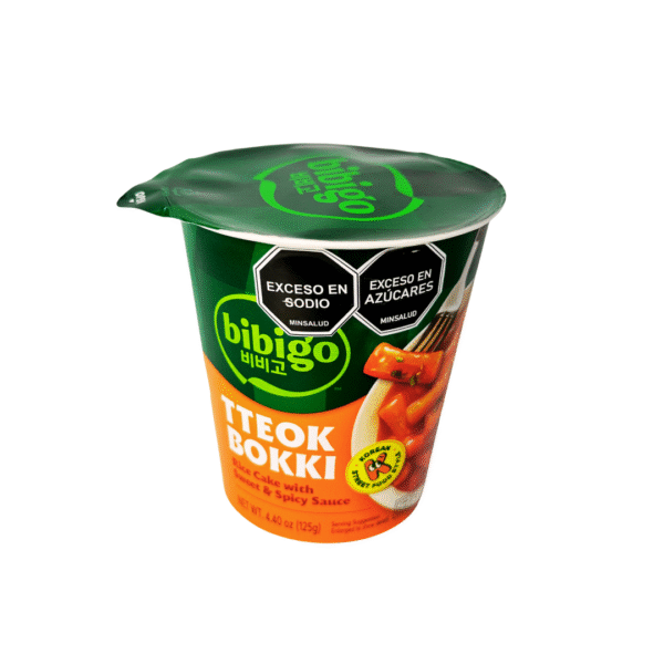 TTEOK BOKKI SWEET & SPICY CUP (125g)- Pastel De Arroz Con Salsa Dulce y Picante